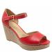 Trotters Women's Amber Red Soft Dull Leather D'Orsay 8.5 N (