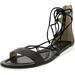 Cole Haan Women's Original Grand Laced Sandal Ii Leather Black Ankle-High - 7 M