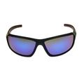 Foster Grant Men's Black Mirrored Wrap Sunglasses KK07
