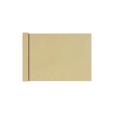 vidaXL Balkonsichtschutz Oxfordgewebe 75x400 cm Beige