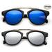 2 Pairs Newbee Fashion -Designer Inspired Kids Girls High Fashion Sunglasses Unique Design Metal Bridge Plastic Frame Girls Sunglasses Flash Mirrorrd Lens UV Protection Lead Free High Quality