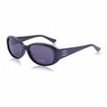 Guess GU7220-BLK-3 Black Oval Grey Lens Women's Plastic Sunglasses