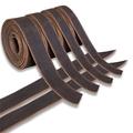 24 In. X 1-3/4 In. Genuine Cowhide Leather Belt Blanks Belt Strip Black Oil Tanned 5-6 Oz Thick