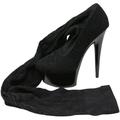 Ellie Women's 6 Inch Stiletto Thigh High Boot Black Thigh-high Fabric - 5 M