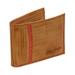 Rawlings Tanned-Leather Sports-style Baseball Stitch Bifold Wallet