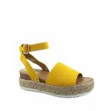 Sensational-01 Women's Espadrilles Trim Flatform Wedge Buckle Ankle Strap Open Toe Sandals