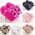 0-18M Newborn Baby Boy Girl Infants Leopard Warm Boots Shoes Fur Wool Booties