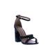 Yoki Friday-12 Open Toe Sandal Block Heel in Black