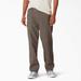 Dickies Men's Skateboarding Slim Fit Pants - Mushroom Contrast Topstitch Size 32 30 (WPSK94)