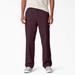 Dickies Men's Skateboarding Regular Fit Twill Pants - Maroon Size 38 32 (WPSK67)