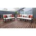 Kathy Ireland Madison Ave. 5 Piece Outdoor Aluminum Patio Furniture Set