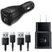 Original Samsung Galaxy M31s Adaptive Fast Charger Kit Charger Kit with Car Charger Wall Charger and 2x Type-C Cable