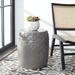 SAFAVIEH Outdoor Julyvia Concrete Accent Stool - 15.75" W x 15.75" L x 18.11" H