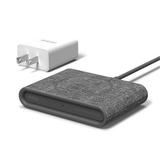 iOttie iON Wireless Mini Fast Charger Qi-Certified Ultra Compact Charging Pad 7.5W for iPhone XS Max R 8 Plus 10W for Samsung S9 S8 Note 9 (Includes USB C Cable & AC Adapter) - Ash