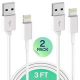 iPhone Charging Cable Set Infinite Power 2x 3FT USB Cable Compatible with Apple iPhone Xs Xs Max XR X 8 8 Plus 7 7 Plus 6S 6S Plus iPad Air Mini/iPod Touch/Case Certified Charging & Syncing Cord