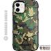 Limited Edition Customized Prints by Ego Tactical Over a Rugged Shield Case for Apple iPhone 11 Pro [5.8 Screen] - Woodlands Green/Brown Camouflage