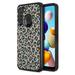 Capsule Case Compatible with Galaxy A21 [Heavy Duty Dual Layer Men Women Girly Cute Design Shockproof Black Case Hard Phone Cover] for Samsung Galaxy A21 SM-A215U (Grey Leopard)