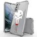 BC AquaFlex Series Bumper Case for Samsung Galaxy S21+ Plus (with Touch Tool) - White Bloody Skull