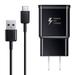 For Samsung Adaptive Fast Wall Charger kit with USB Type-C Cable compatible with Samsung Galaxy S8/S8 Plus/ S9/ S9+/ S10/ S10 Plus/Note 8/ Note 9/ Note 10 Lg G6 G7 G8 ThinQ V30 V40 V50 (Black)