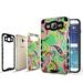 Hybrid Green Paisley For Samsung Galaxy S7 Edge G935 Advanced Ultra Shock Proof Lightweight case Drop Protective Case Cover TPU+PC Case Shock Absorb Enhanced Bumper Case Dual Layer Designer