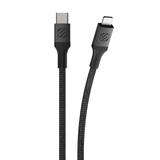 Scosche MFi Certified Braided Cable for Lightning & USB-C Device 4-ft