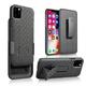 iPhone 12 / iPhone 12 Pro Case Combo Shell & Holster Case with Clip - Shell Case with Built-in Kickstand Defender Shock Proof Swivel Belt Clip Case for Apple iPhone iPhone 12 / 12 Pro - Black