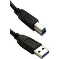 Cable Wholesale 10U3-02203BK Black USB 3.0 Printer & Device Cable Type A Male to Type B Male - 3 ft.
