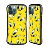 Head Case Designs Officially Licensed Looney Tunes Patterns Tweety Hybrid Case Compatible with Apple iPhone 13 Pro Max