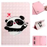 7-8 Inch Tablet Universal Case Allytech Stand Wallet Case for iPad Mini 1/2/3/4/Samsung Galaxy Tab/Fire HD 8 2018 2017 2016/Alcatel A30/Google/RCA/LG/DigiLand and More 7 -8 inch Tablet Heart Panda