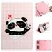 7-8 Inch Tablet Universal Case Allytech Stand Wallet Case for iPad Mini 1/2/3/4/Samsung Galaxy Tab/Fire HD 8 2018 2017 2016/Alcatel A30/Google/RCA/LG/DigiLand and More 7 -8 inch Tablet Heart Panda