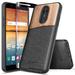 For LG K40 Case Xpression Plus 2 /Harmony 3 / LG Solo LTE /K12 Plus/LG X4 (2019) with Tempered Glass Screen Protector (Full Coverage) Nagebee Natural Wood Canvas Fabrics Hybrid Case -Wood