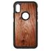 DistinctInk Custom SKIN / DECAL compatible with OtterBox Commuter for iPhone XR (6.1 Screen) - Orange Weathered Wood Grain Print - Printed Wood Grain Image