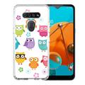 Hybrid Bumper Phone Case For LG K51 by OneToughShield Â® - Happy Owl