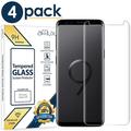 Samsung Galaxy S9+ Screen Protector 4-Pack Premium HD Clear Tempered Glass Screen Protector For Samsung Galaxy S9+ Anti-Scratch Anti-Bubble Case Friendly 3D Curved Film Compatible with Galaxy S9+