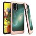 Capsule Case Compatible Galaxy A51 5G [Cute Women Girly Design Slim Thin Fit Soft Grip Carbon Protective Baby Pink Phone Case Cover] for Samsung Galaxy A51 5G SM-A516U (Dark Galaxy)