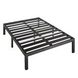 Queen size Metal Platform Bed Frame with 3.86 inch Wide Heavy Duty Steel Slats