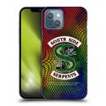 Head Case Designs Officially Licensed Riverdale South Side Serpents Snake Skin Print Logo Hard Back Case Compatible with Apple iPhone 13