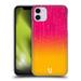 Head Case Designs Neon Rain Ombre Pink Orange Hard Back Case Compatible with Apple iPhone 11