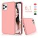 Takfox iPhone 11 Case iPhone11 Protective Case [Frosted] Shockproof Case Liquid Silicone Gel Rubber Case Slim Soft TPU Bumper Ultra Thin Matte Cell Phone Case Cover For iPhone11 6.1 Pink