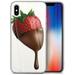 Case Yard iPhone-XS-Max Case Clear Soft & Flexible TPU Ultra Low Profile Slim Fit Thin Shockproof Transparent Bumper Protective Cover Drop Protective Cell Phone Cases (Strawberry Chocolate)