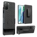 Samsung Galaxy S21 Plus / S21+ Belt Clip Holster Case Swivel Locking Belt Clip [Kickstand]Phone Case Cover - Black