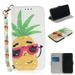 iPhone X 2017 Case iPhone XS 2018 Case Allytech 3D PU Leather Protective Cover & Pocket Lanyard Wallet with Cards Holder Support Kickstand Slim Case for Apple iPhone X/ XS Pineapple