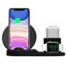 Upgraded Wireless Charging Dock 3-in-1 Qi-Certified Charging Station for Apple Watch SE/6/5/4/3/2/1 & AirPods Wireless Charger for iPhone 12/11 Pro/11 Pro Max/XS Max/X