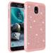For Tracfone/StraightTalk Samsung Galaxy J3 Orbit (S367VL) Case Hybrid Shockproof Drop Protection Impact Rugged Heavy Duty Dual Layer Armor Case - Rose Gold