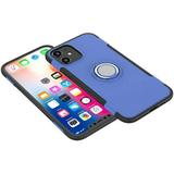Mignvoa For iPhone 12 Mini 5.4 inch Case with Ring Holder Dual Layer Shockproof Protective Case Cover Built in Ring Stand 360 Degree Rotating for Apple iPhone 12 Mini 5.4 inch 2020(Blue)