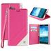 PINK WALLET CREDIT CARD SLOT CASE COVER STAND + LANYARD FOR SAMSUNG GALAXY J7 (2017) VERIZON J7 V J7 PERX J7 SKY PRO J7V (SPH-J727)