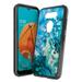 Capsule Case Compatible with LG K31 [Hybrid Gel Design Slim Thin Fit Soft Grip Black Case Protective Cover] LG K31 Spectrum Mobile Phone LMK300QM (Blue Geode)