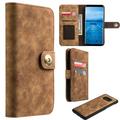 GSA Leather Wallet w/Detachable Case For Samsung Galaxy S8 - Brown