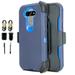 Value Pack ! for LG Aristo 5 Plus K31 Phoenix 5 Risio 4 Fortune 3 Holster Phone Case 360Â° Cover Screen Protector Clip Kickstand Holster Hybrid Shock Bumper (Blue)