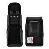 Motorola Minitor VI 6 Voice Pager Fire Radio Leather Holster Case Magnetic Close